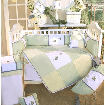 Brandee Danielle Flutter Bees 4 Piece Crib Bedding Set Wayfair